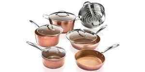 Gotham Steel Hammered Collection Cookware Set