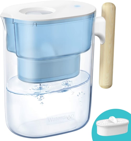 Waterdrop 200-Gallon Long-Life Chubby 10-Cup Water Filter Pitcher
